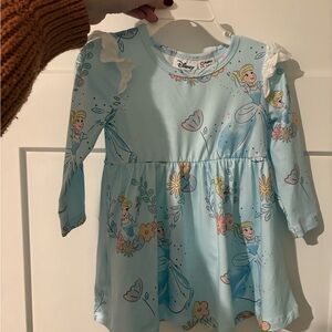Disney Light Blue Floral Princess Dress